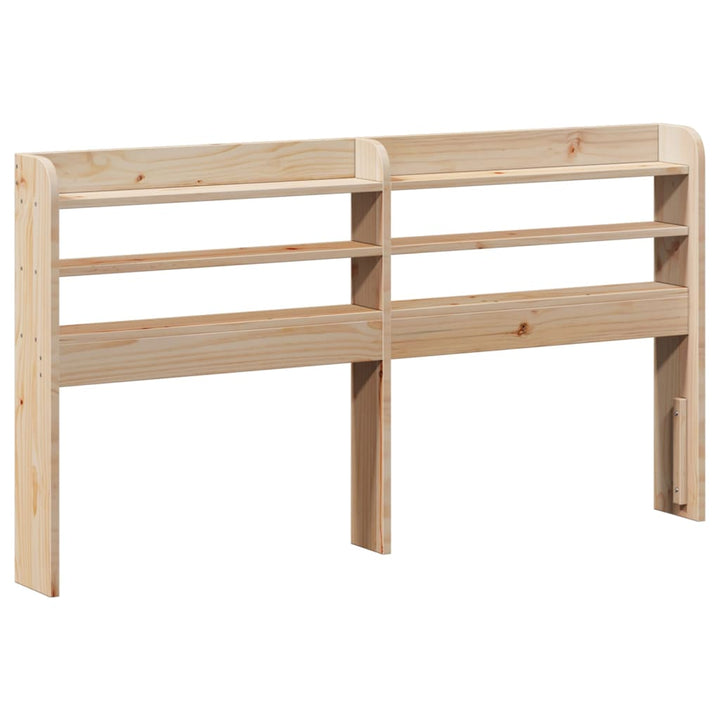 sengeramme med sengegavl 150x200 cm massivt fyrretræ