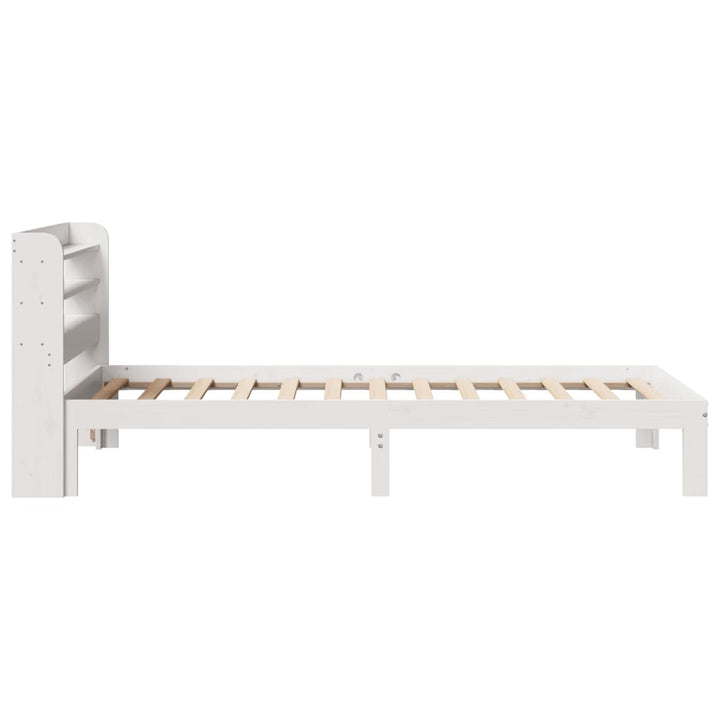 Sengeramme med hovedgærde uden madras Hvid 100x200 cm