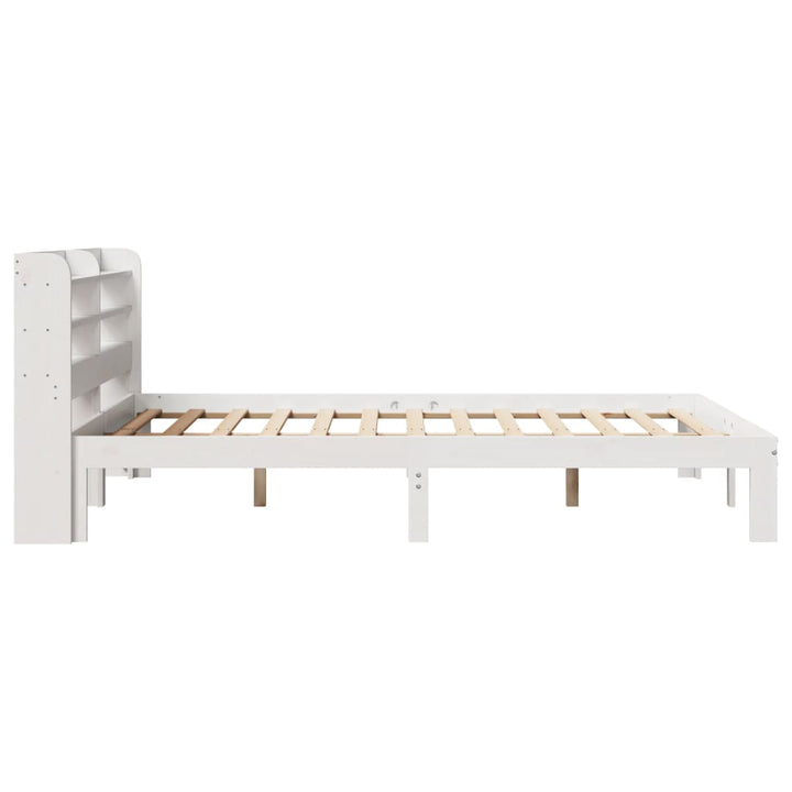 Sengeramme med hovedgærde uden madras Hvid 140x200 cm
