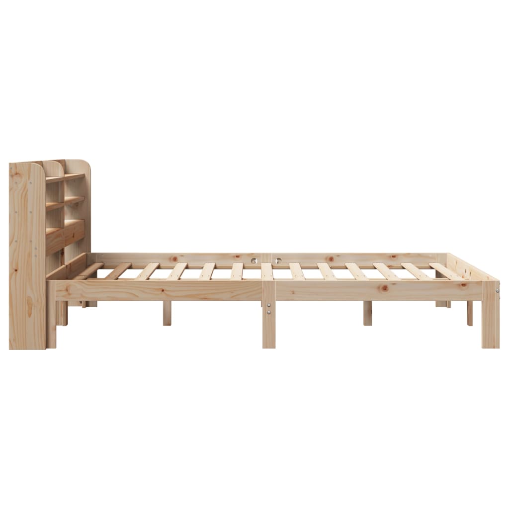 sengeramme med sengegavl 160x200 cm massivt fyrretræ