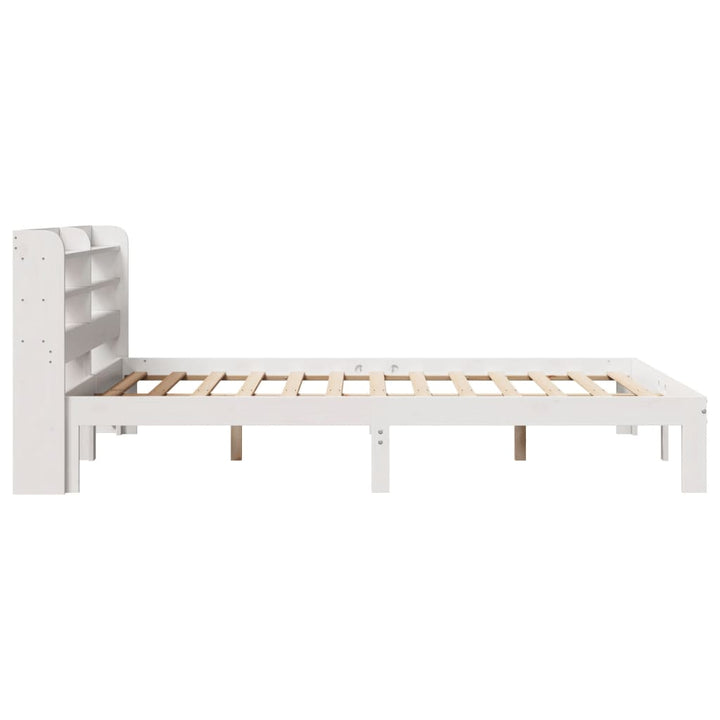 Sengeramme med hovedgærde uden madras Hvid 160x200 cm