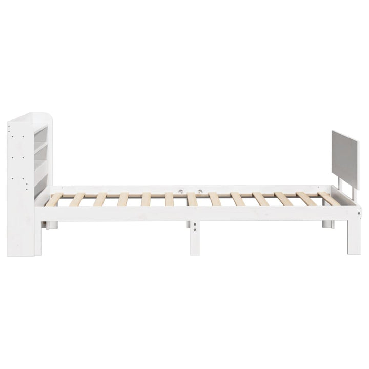 Sengeramme med hovedgærde uden madras Hvid 100x200 cm