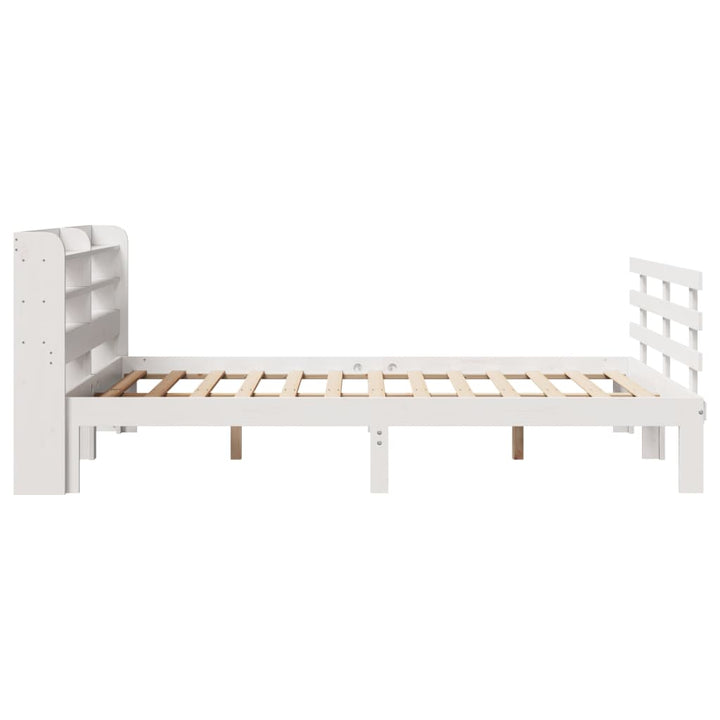 Sengeramme med hovedgærde uden madras Hvid 120x200 cm