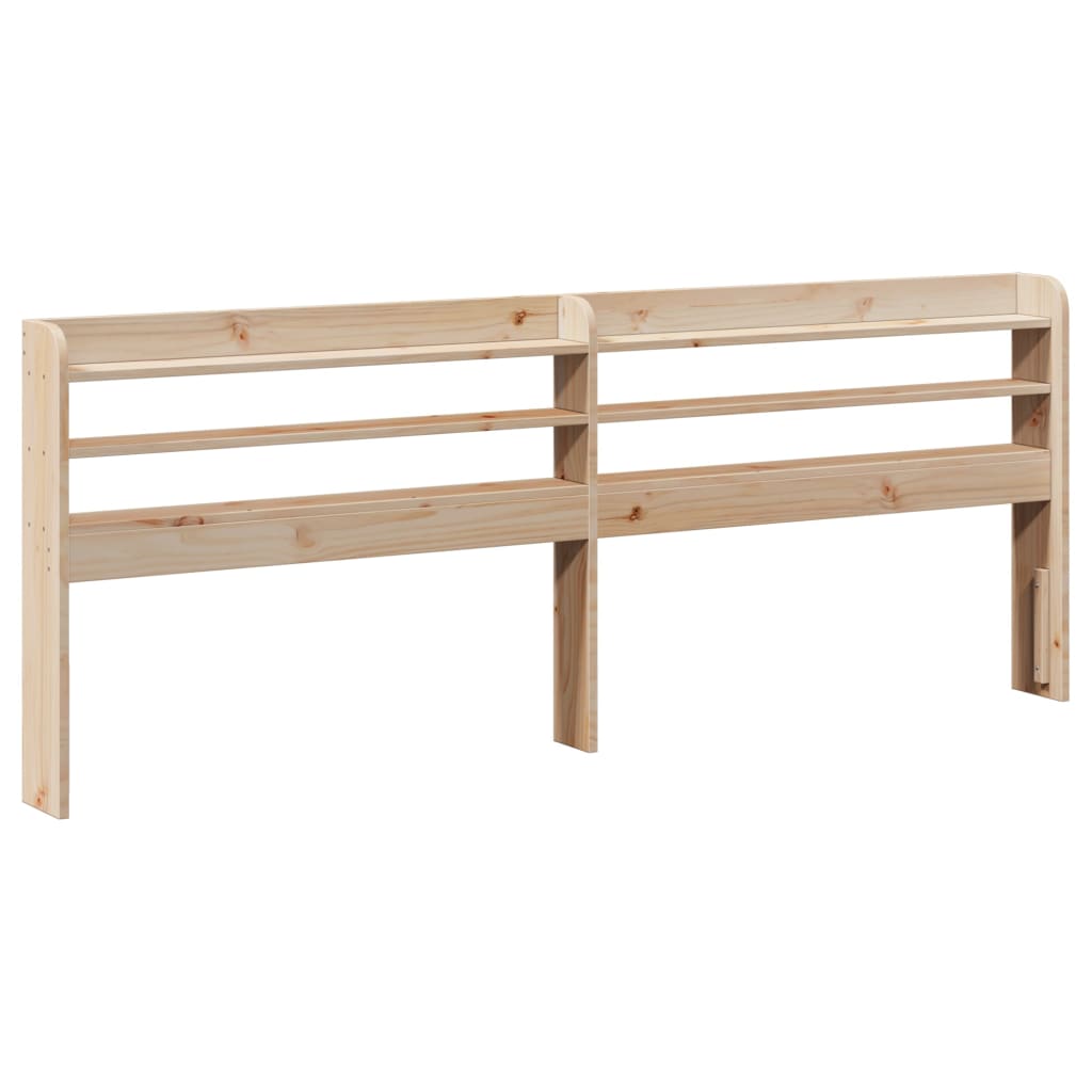 sengeramme med sengegavl 180x200 cm massivt fyrretræ