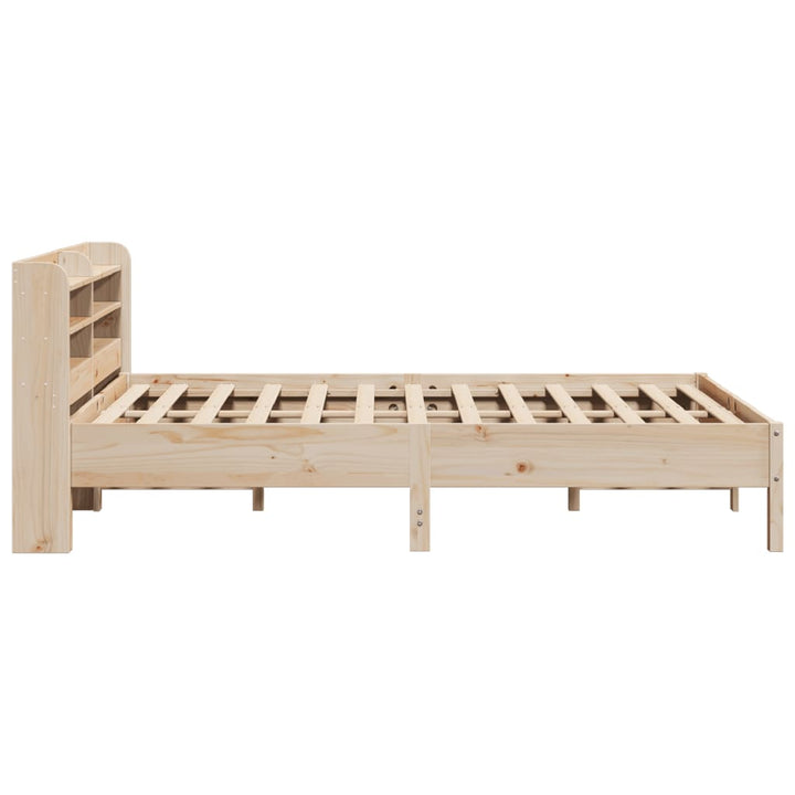 sengeramme uden madras 150x200 cm massivt fyrretræ
