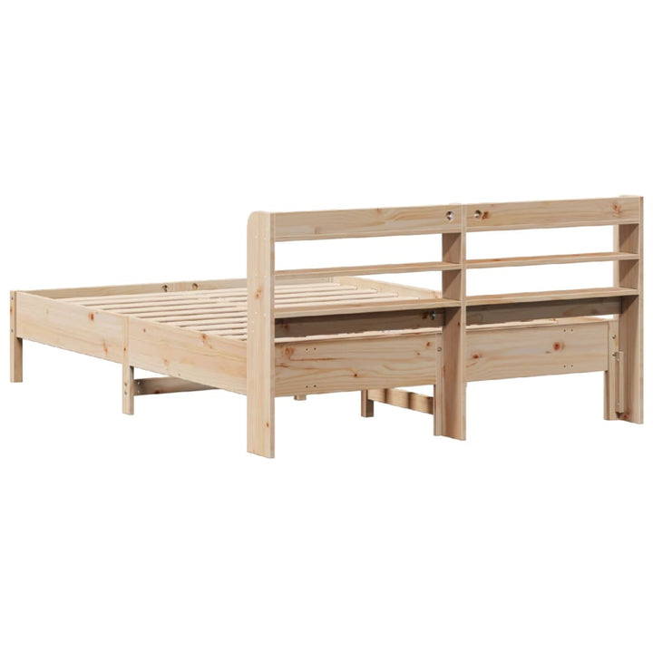 sengeramme uden madras 150x200 cm massivt fyrretræ