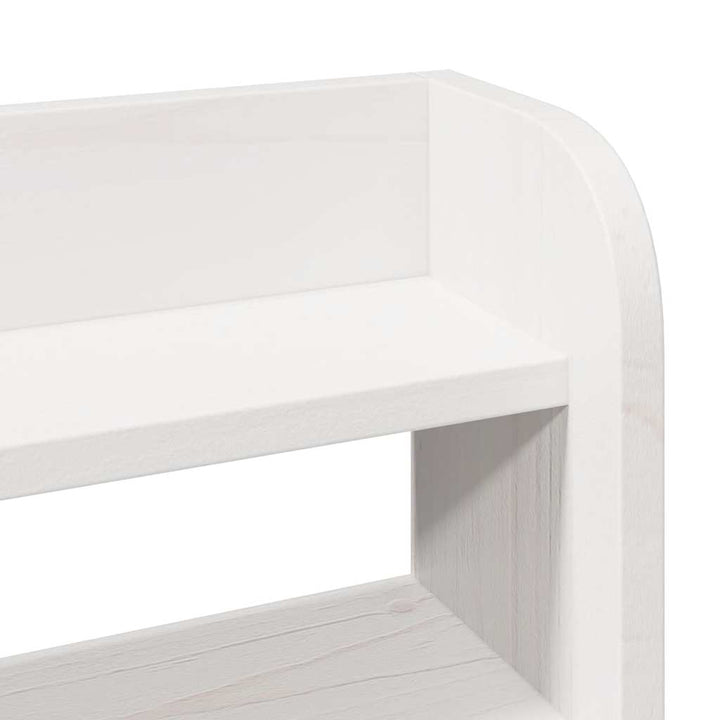 sengeramme uden madras 100x200 cm massivt fyrretræ hvid