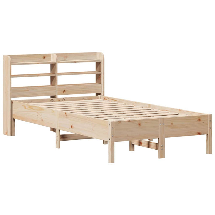 sengeramme uden madras 75x190 cm massivt fyrretræ
