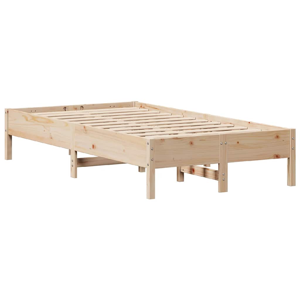 sengeramme uden madras 75x190 cm massivt fyrretræ