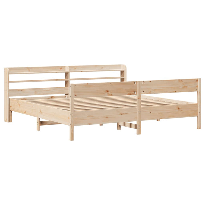 sengeramme uden madras 180x200 cm massivt fyrretræ