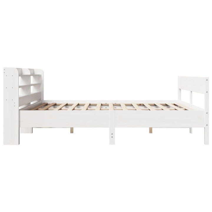 sengeramme uden madras 180x200 cm massivt fyrretræ hvid
