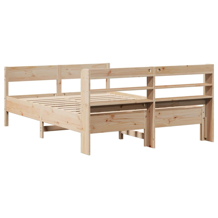 sengeramme uden madras 160x200 cm massivt fyrretræ