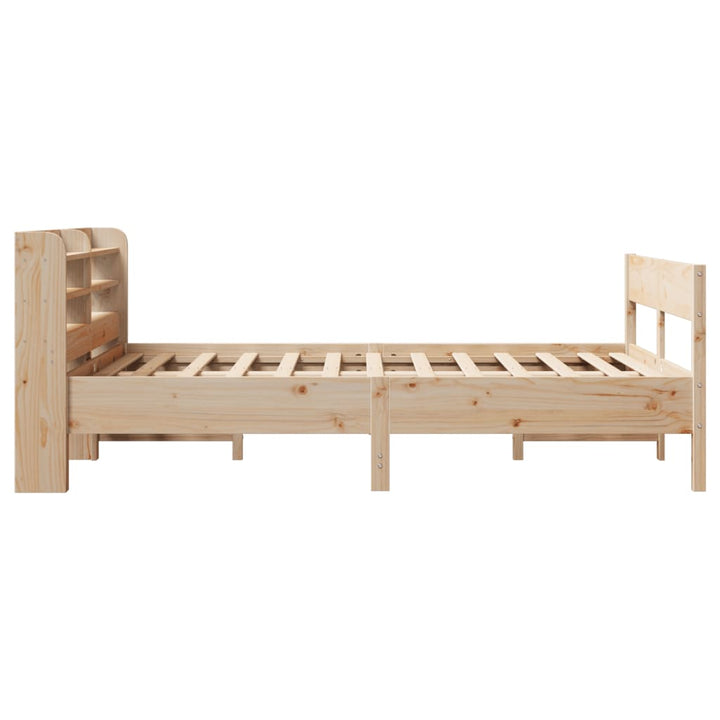 sengeramme uden madras 150x200 cm massivt fyrretræ