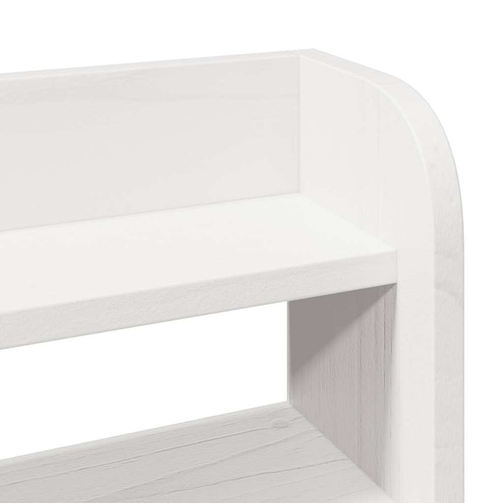 sengeramme uden madras 120x190 cm massivt fyrretræ hvid