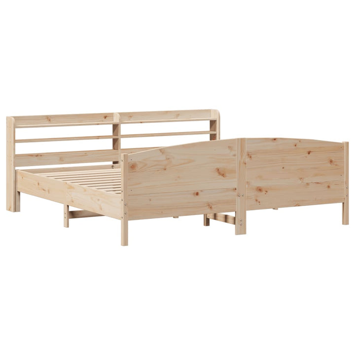 sengeramme uden madras 180x200 cm massivt fyrretræ