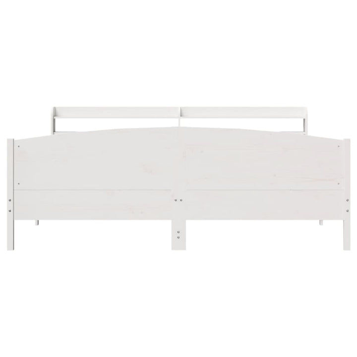 sengeramme uden madras 180x200 cm massivt fyrretræ hvid