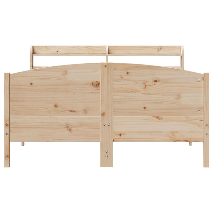 sengeramme uden madras 160x200 cm massivt fyrretræ