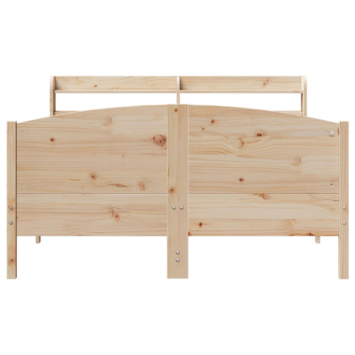 sengeramme uden madras 150x200 cm massivt fyrretræ