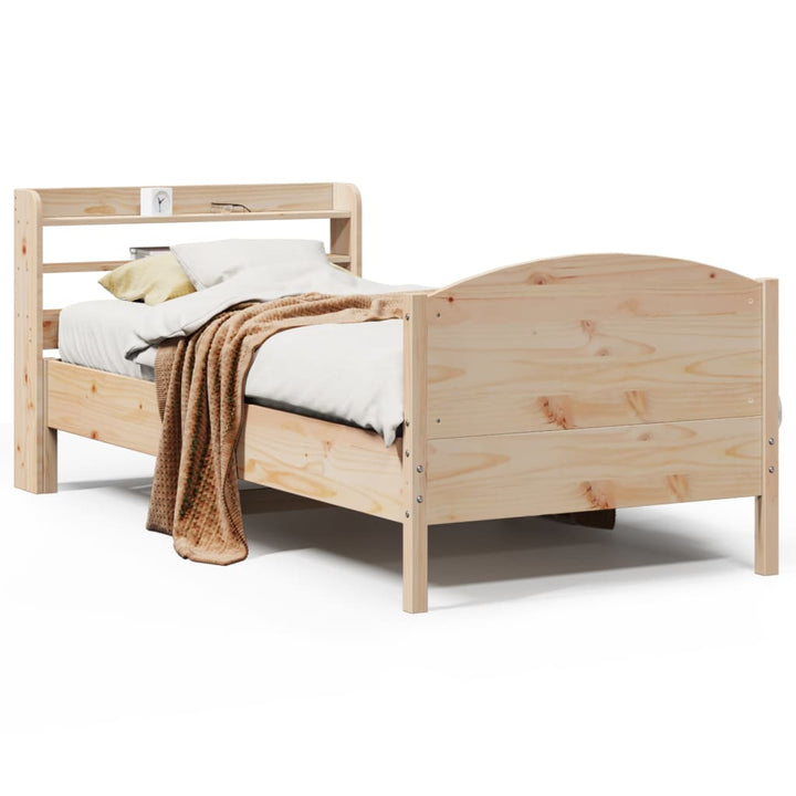 sengeramme uden madras 100x200 cm massivt fyrretræ
