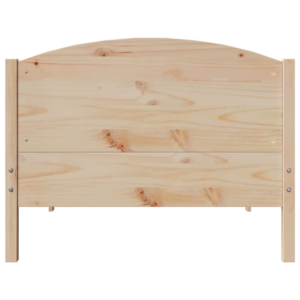 sengeramme uden madras 100x200 cm massivt fyrretræ