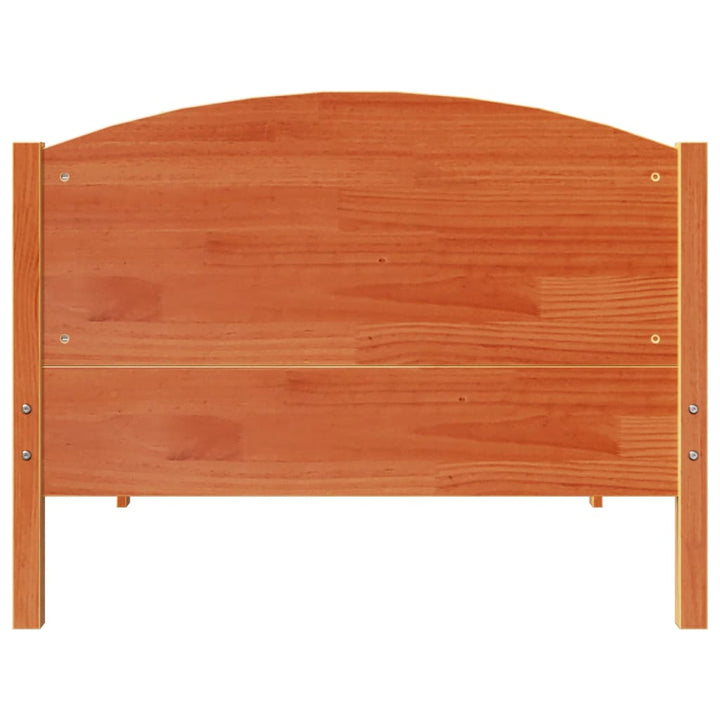 sengeramme uden madras 100x200 cm massivt fyrretræ gyldenbrun