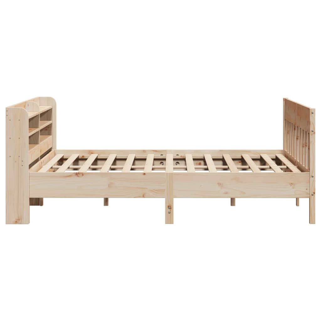 sengeramme uden madras 200x200 cm massivt fyrretræ