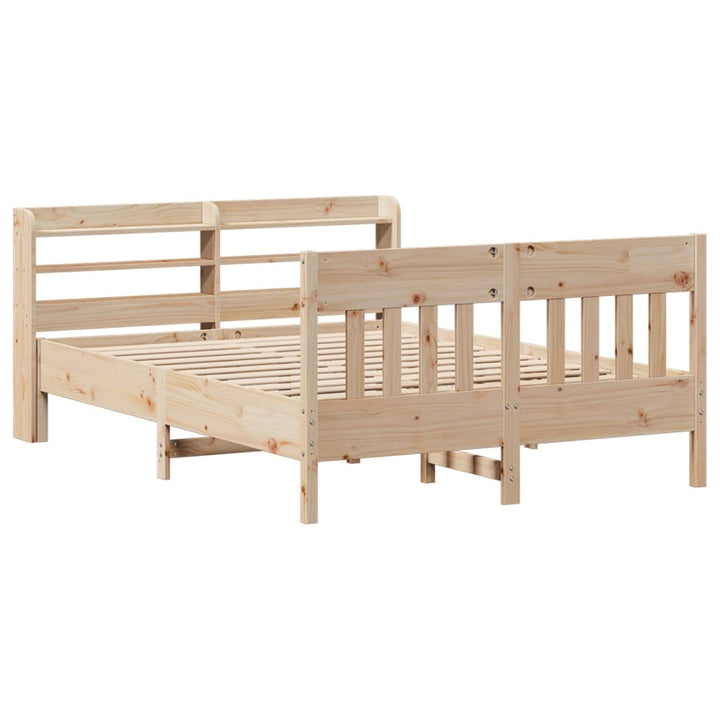 sengeramme uden madras 160x200 cm massivt fyrretræ