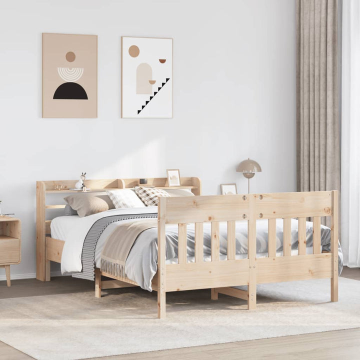 sengeramme uden madras 160x200 cm massivt fyrretræ