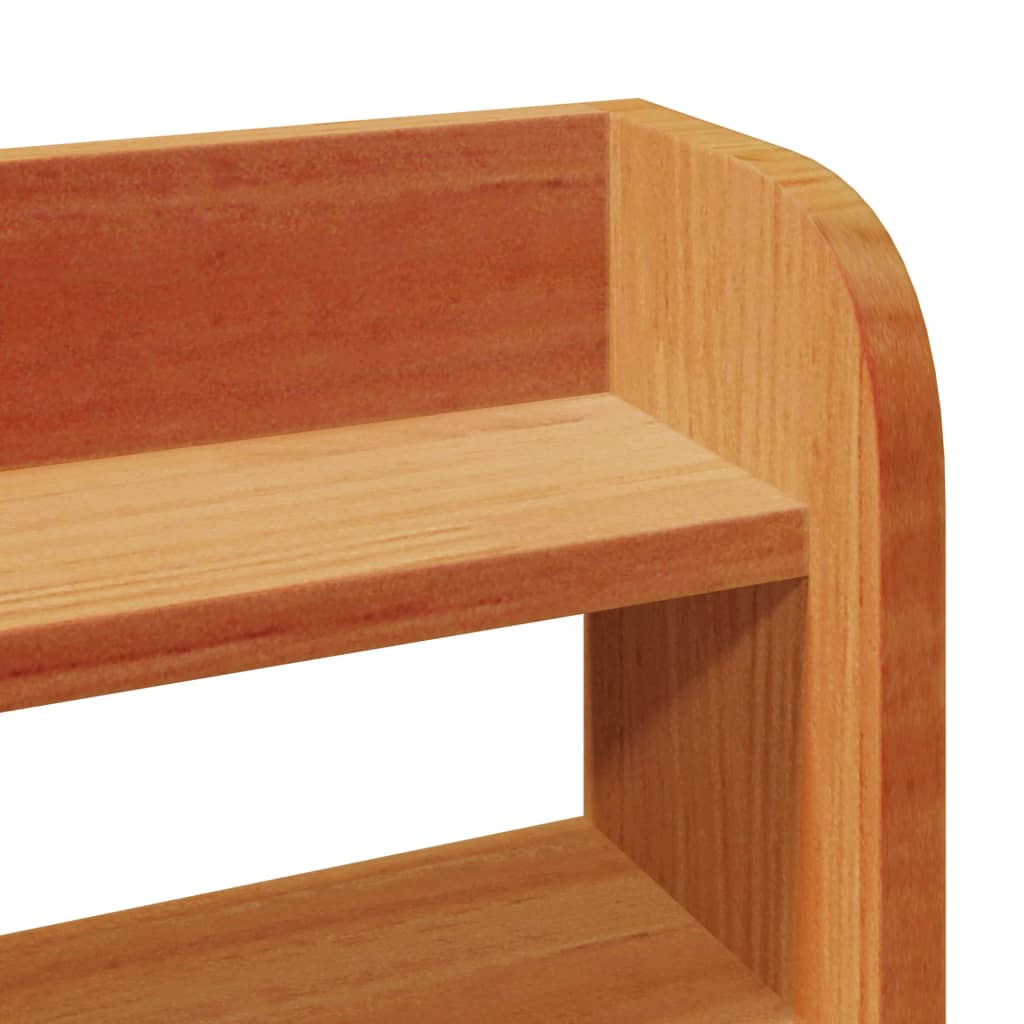 sengeramme uden madras 120x190 cm massivt fyrretræ gyldenbrun