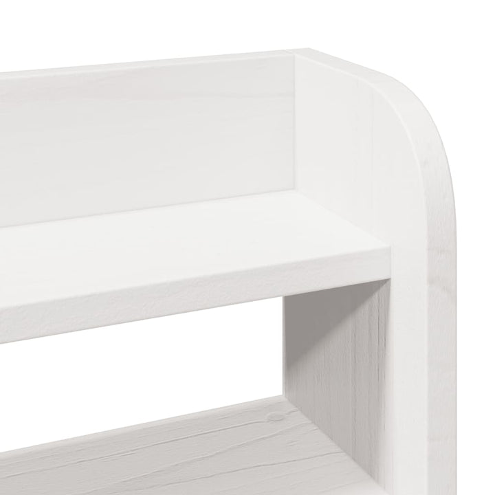 sengeramme uden madras 75x190 cm massivt fyrretræ hvid