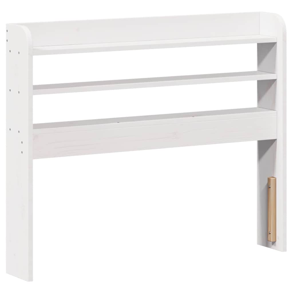 sengeramme med sengegavl 90x200 cm massivt fyrretræ hvid