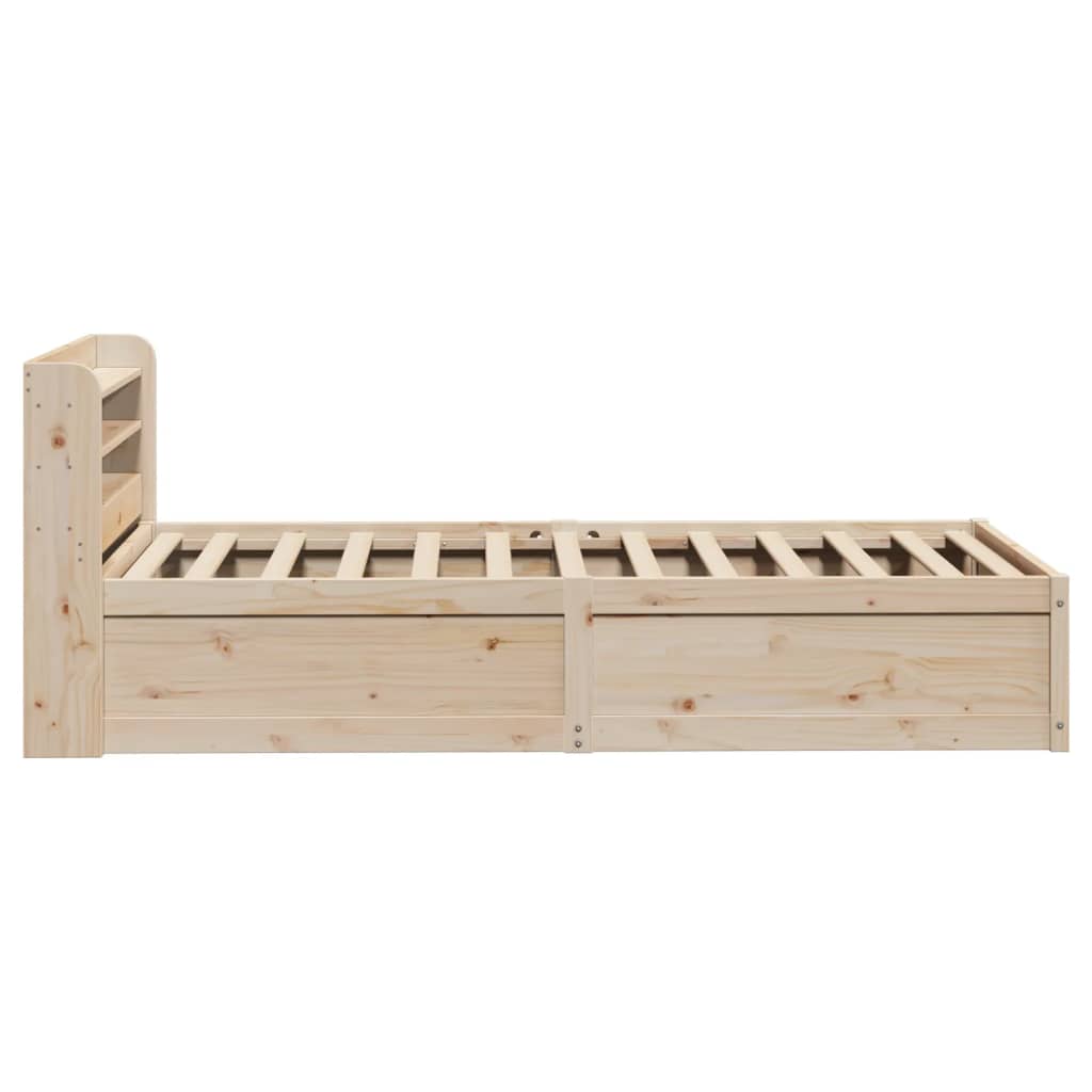 sengeramme med sengegavl 90x190 cm massivt fyrretræ