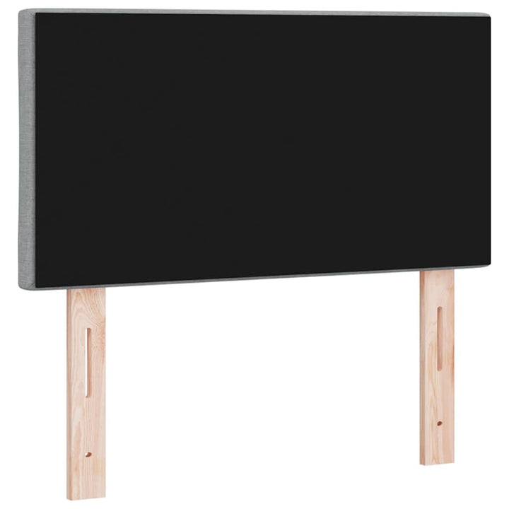 LED sengegavl Lysegrå 80 cm Stof