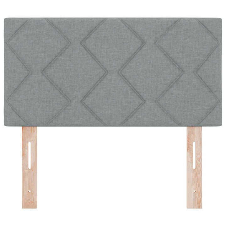 LED sengegavl Lysegrå 80 cm Stof