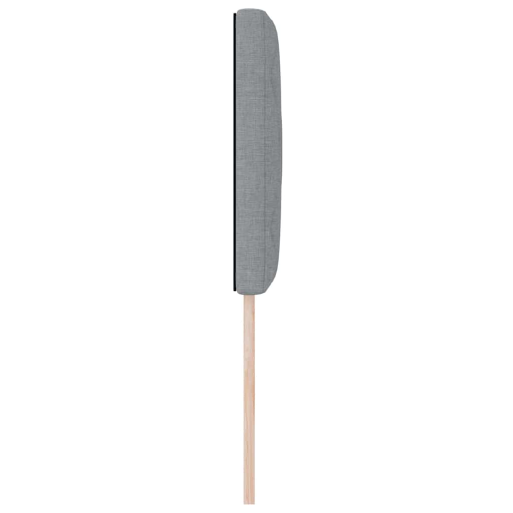 LED sengegavl Lysegrå 80 cm Stof