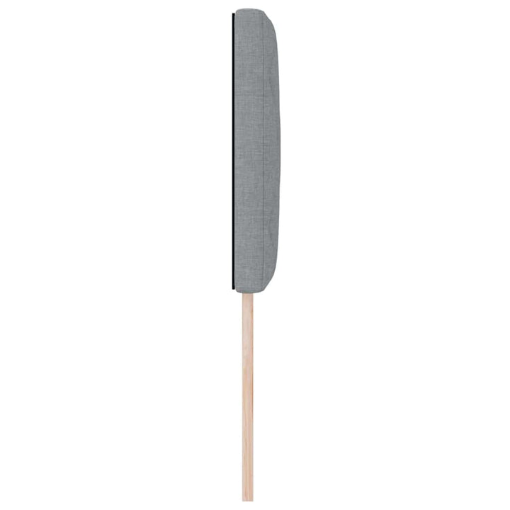 LED sengegavl Lysegrå 80 cm Stof
