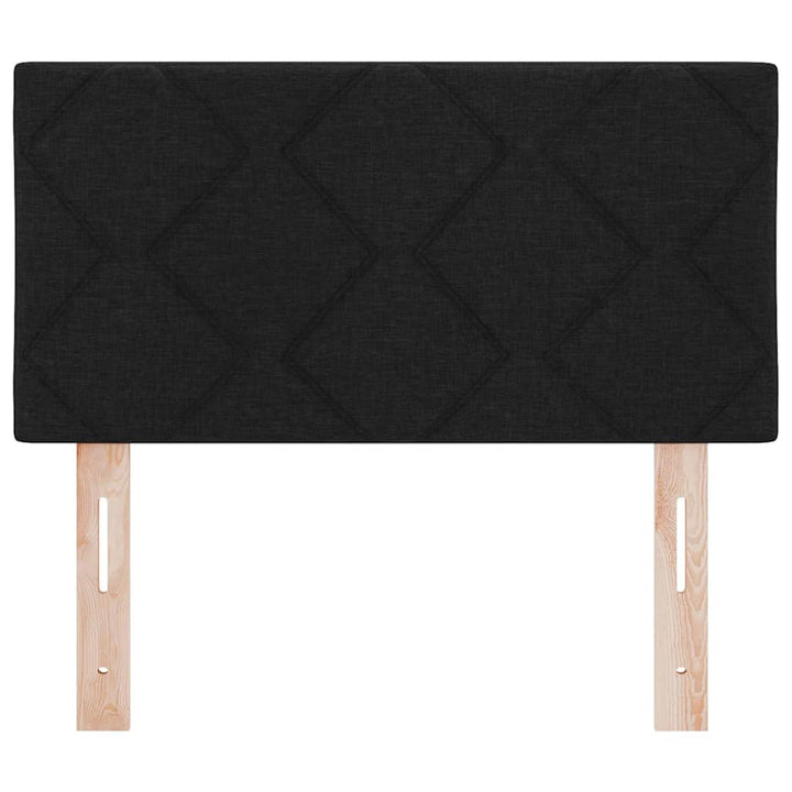 LED sengegavl Sort 80 cm Stof