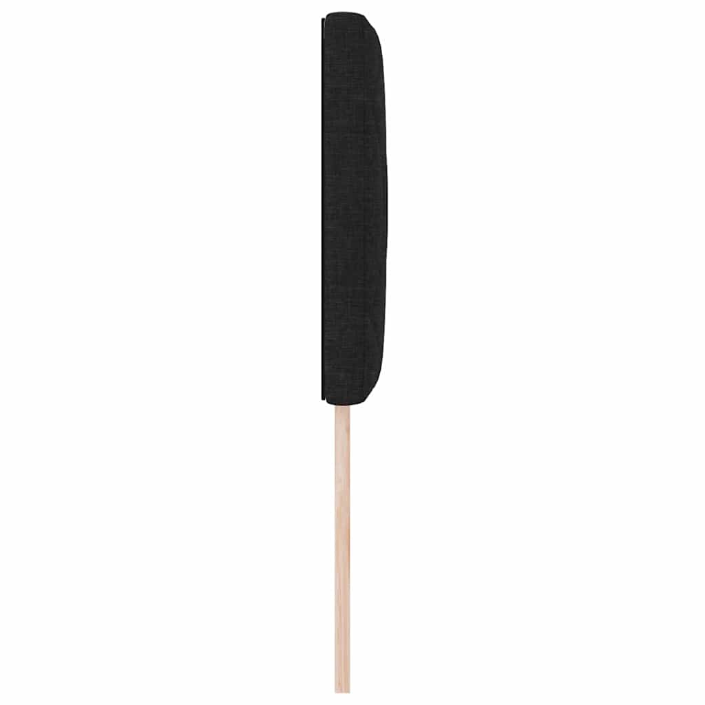 LED sengegavl Sort 80 cm Stof