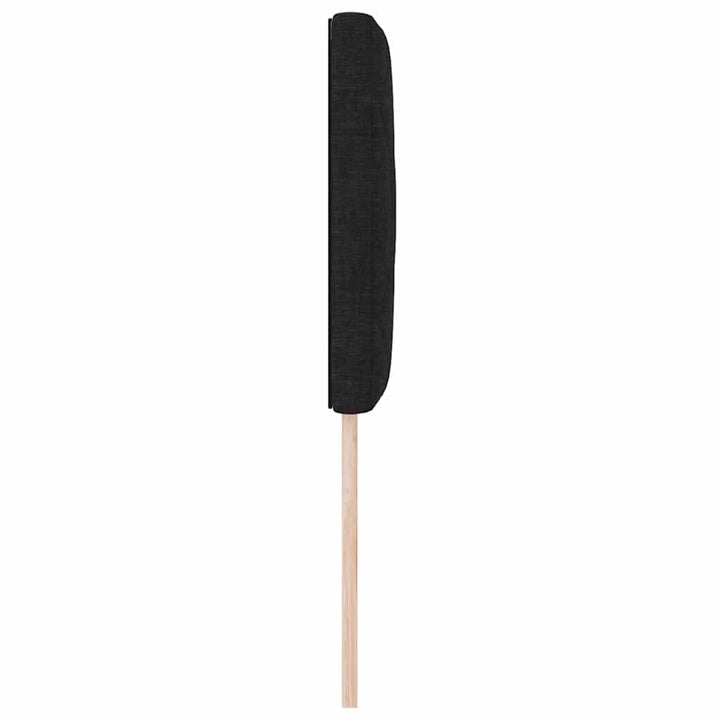 LED sengegavl Sort 80 cm Stof