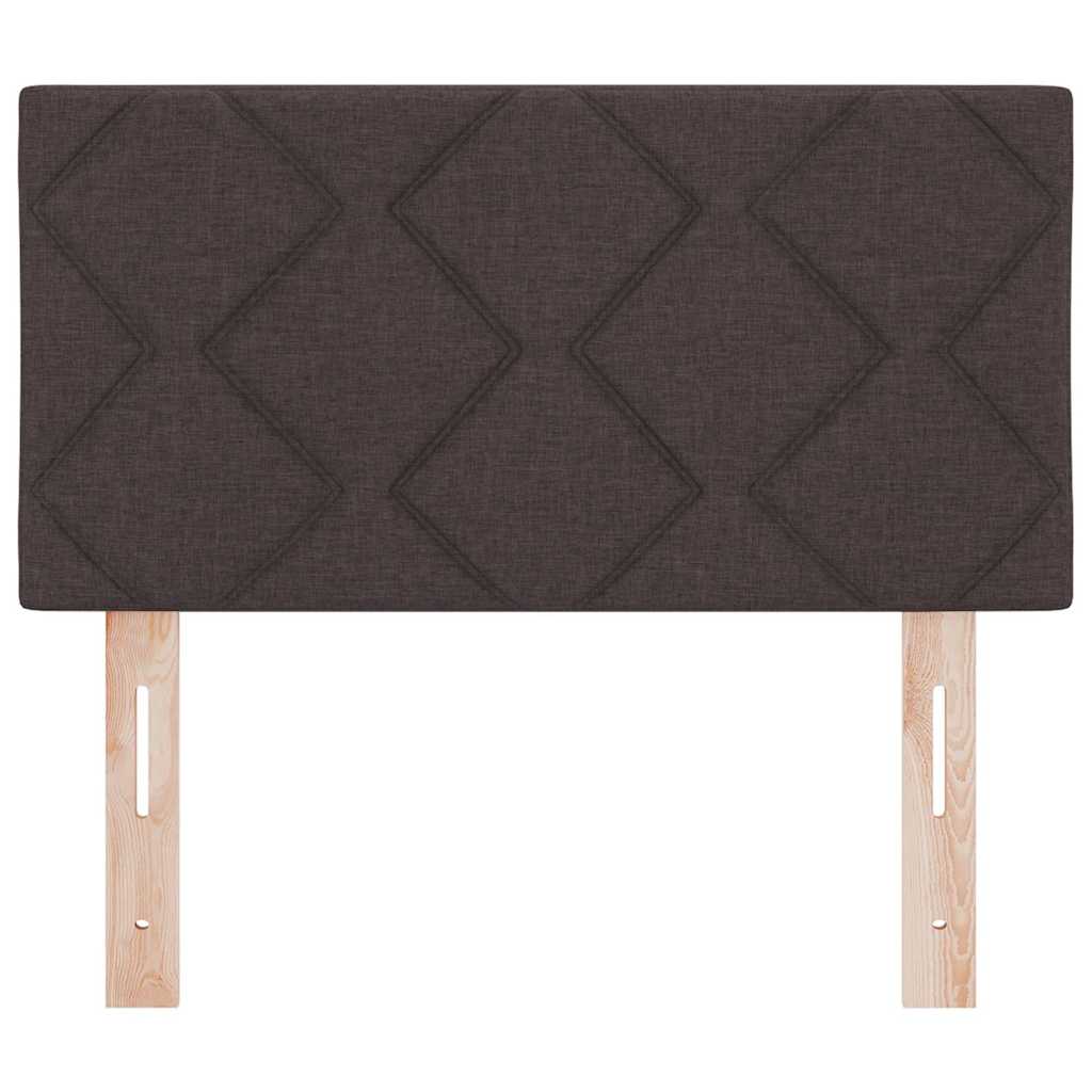 LED sengegavl Brun 80 cm Stof