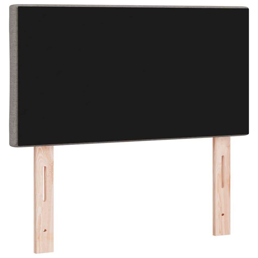 LED sengegavl Gråbrun 80 cm Stof