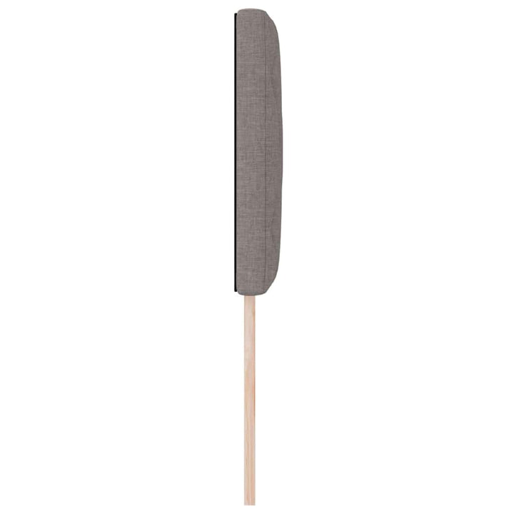 LED sengegavl Gråbrun 80 cm Stof