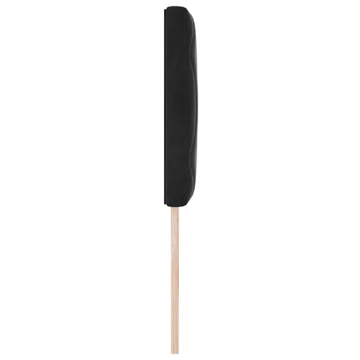LED sengegavl Sort 80 cm Fløjl
