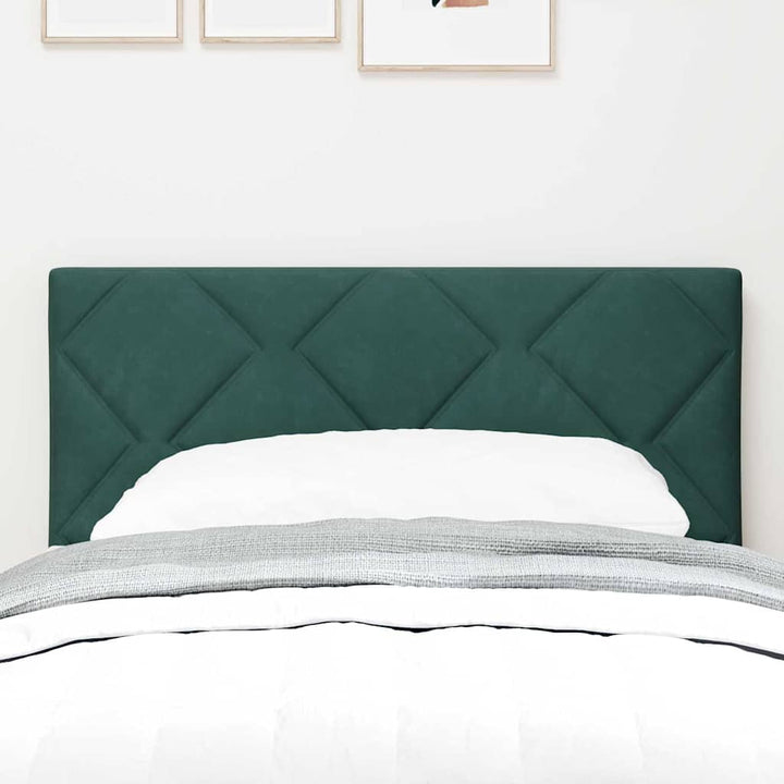 LED sengegavl Mørkegrøn 80 cm Fløjl