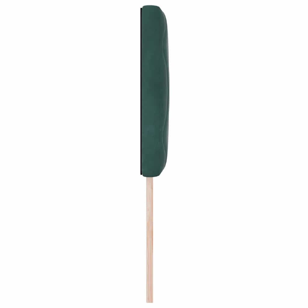 LED sengegavl Mørkegrøn 80 cm Fløjl