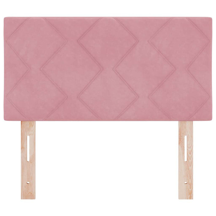 LED sengegavl Lyserød 80 cm Fløjl