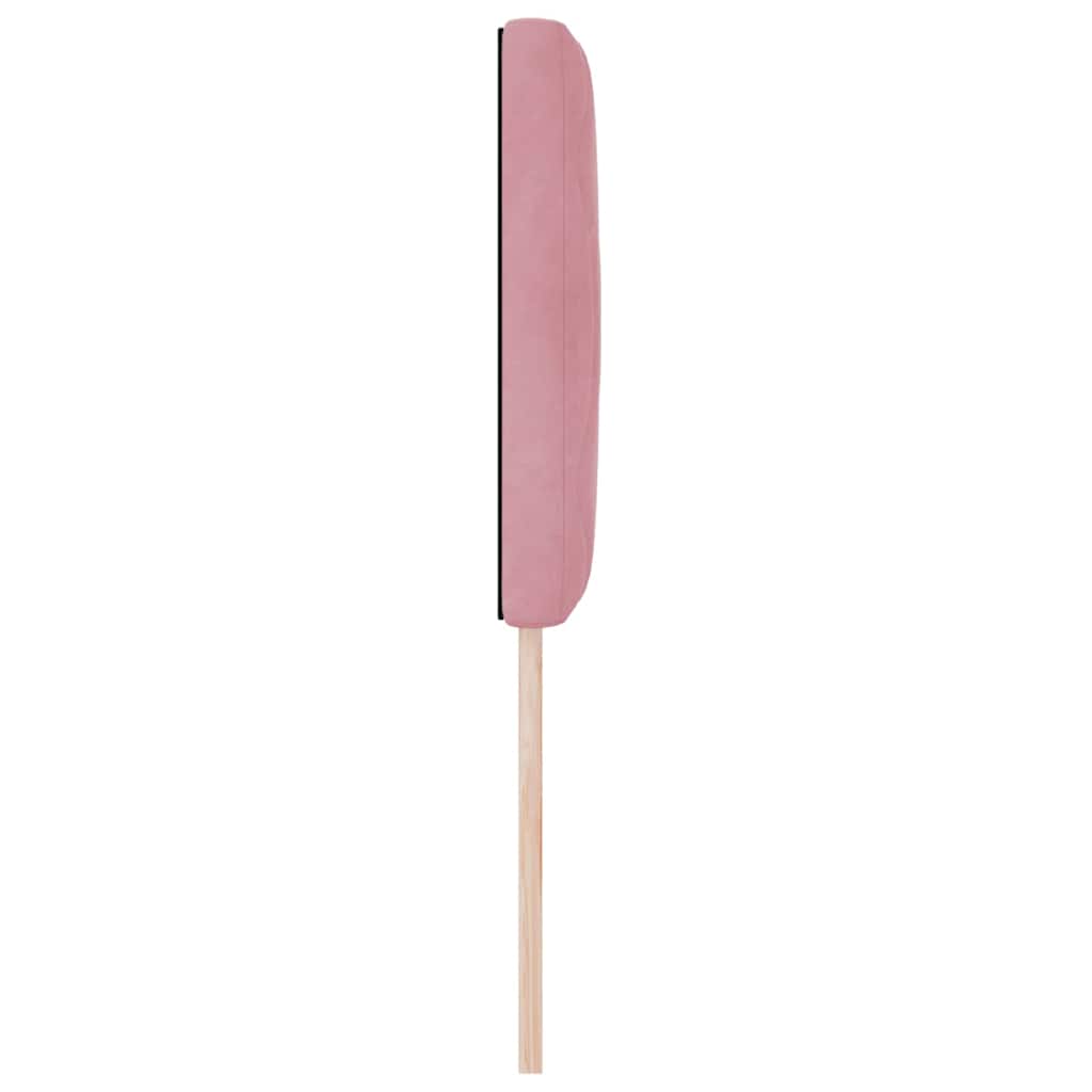 LED sengegavl Lyserød 80 cm Fløjl