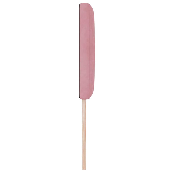 LED sengegavl Lyserød 80 cm Fløjl