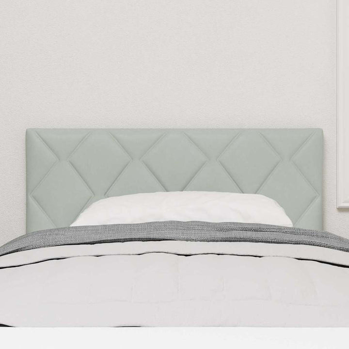 LED sengegavl Lysegrå 100 cm Fløjl