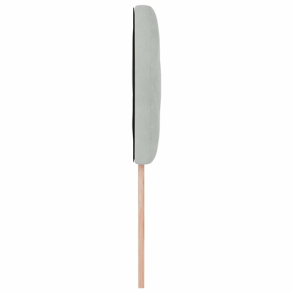 LED sengegavl Lysegrå 100 cm Fløjl
